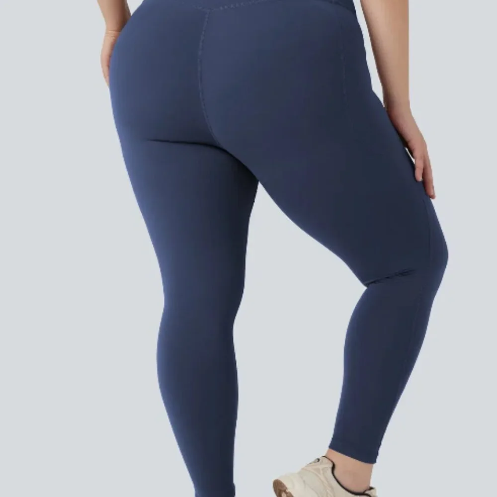 NWT HALARA Leggings 2XL 20W-22W Butt Lifting Shaping Pockets Mood Indigo Blue - Picture 6 of 9